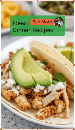 Recipes Alls | Easy and Delicious Recipes for Every Day 1 Plate of tacos filled with seasoned meat, cheese, and avocado slices.